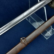 British Boer War Patent Solid Hilt Sword, Lt Claud DArcy Cayley, Middlesex Regt 11